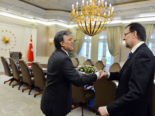 Cumhurbaşkanı Gül, İspanya Başbakanı Rajoy’u Kabul Etti